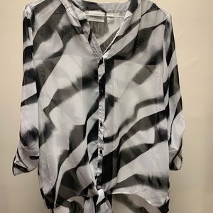 WILL ACCEPT MOST OFFERS Black & white striped top